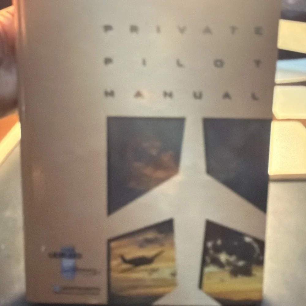 Private Pilot Manual by Jeppesen Sanderson Hardcover) Used with  No CD Rom!